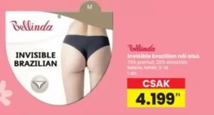 invisible brazilian női alsó