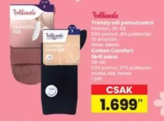 Trendy nói pamutzokni, férfi zokni