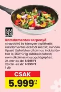 Rozsdamentes serpenyő