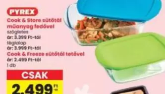 Cook & Store sütőtál műanyag fedővel