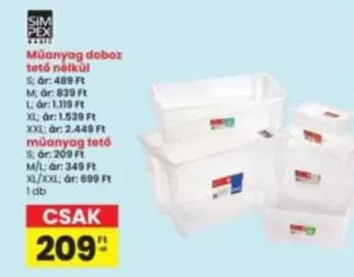 Xxl - Műanyag doboz