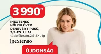 NÕI PULÓVER DENEVÉR TÍPUSÚ, 3/4-ES UJJAL