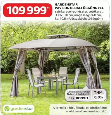 Pavilon - PAVILON OLDALFÜGGÖNNYEL