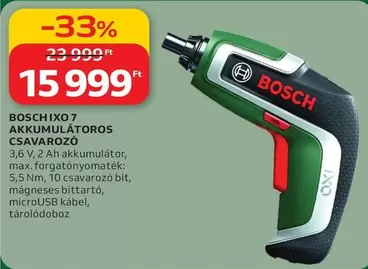 Bosch - IXO 7 AKKUMULÁTOROS CSAVAROZÓ