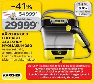 Karcher - OC 3 FOLDABLE ALACSONY NYOMÁSÚ MOSÓ