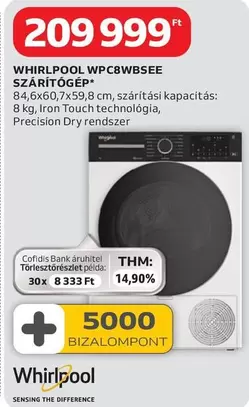 Whirlpool - WPC8WBSEE SZÁRÍTÓGÉP