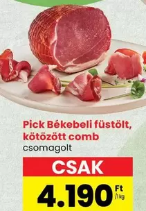 Békebeli füstölt, kötözött comb