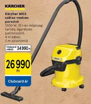 Karcher - WD3 száraz-nedves porszívó