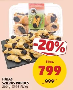 HÁJAS SZILVÁS PAPUCS