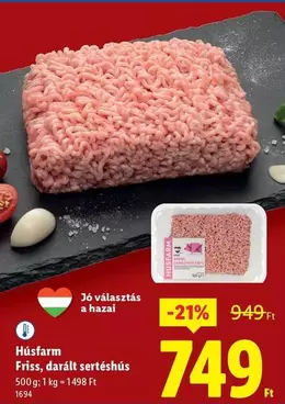 Friss, darált sertéshús