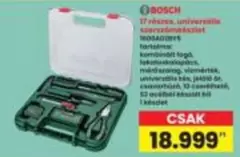 Bosch - 17 részes, univerzális szerszámkészlet