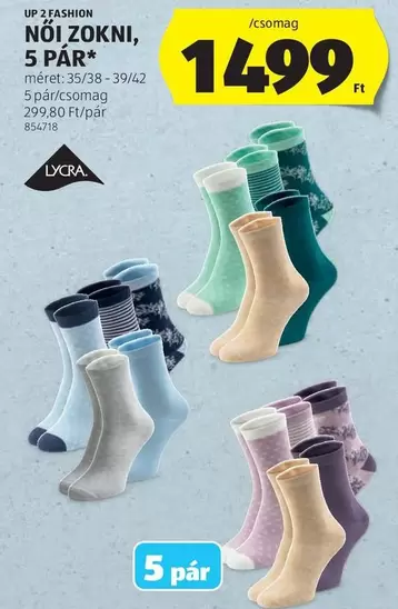 Up - NŐI ZOKNI, 5 PÁR*