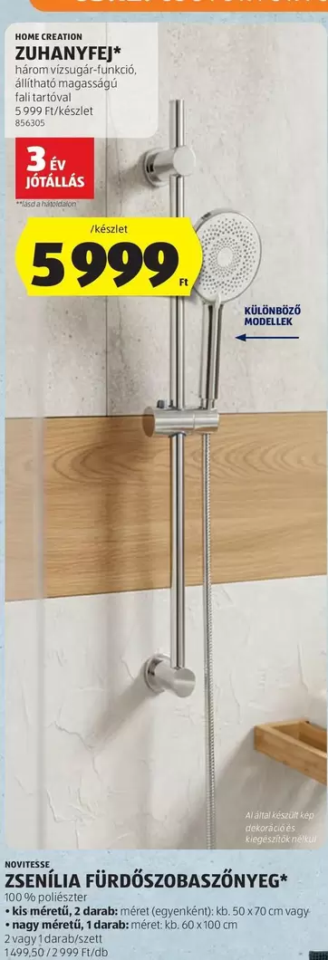 ZENÉLIA FÜRDŐSZOBASZETT