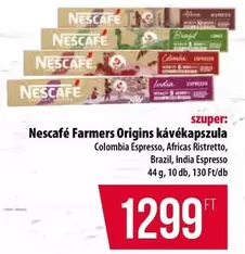 Origins - Farmers  kávékapszula