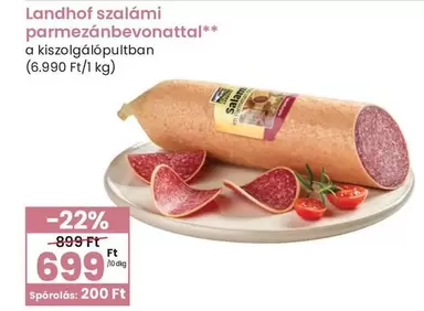 szalámi parmezánbevonattal