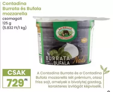 Burrata és Bufala mozzarella