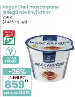 mascarpone jellegű növényi krém