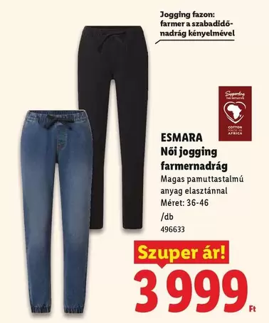 Női jogging farmernadrág