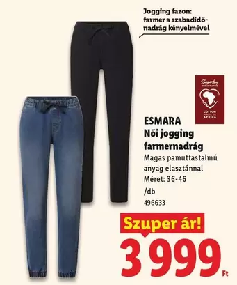 Női jogging farmernadrág