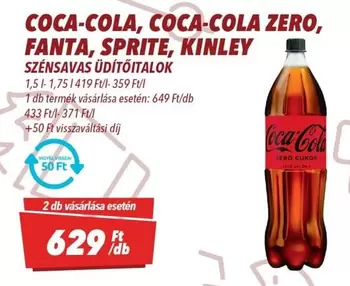 Coca Cola - COCA-COLA, COCA-COLA ZERO, FANTA, SPRITE, KINLEY