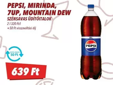 MIRINDA, 7UP, MOUNTAIN DEW