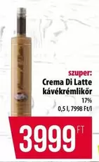 Crema Di Latte kávékrémlikőr