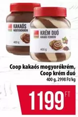 kakaós mogyorókrém, krém duó