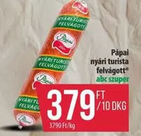 nyári turista felvágott*
