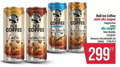 Ice Coffee mini abc szuper Cappuccino Latte abc szuper Slim Vanilla