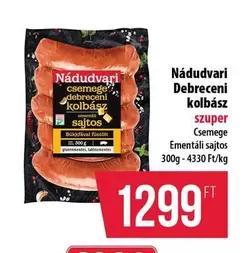 csemege Debreceni kolbász sajtos