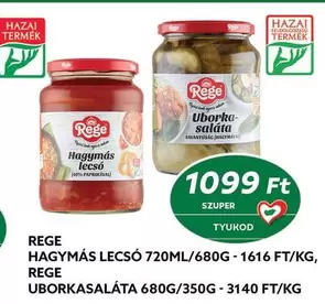 HAGYMÁS LECSÓ, UBORKASALÁTA