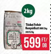 Tüskei Fehér Kenyérliszt B180 2kg
