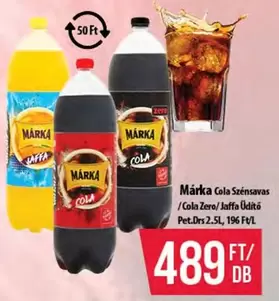 Cola Szénsavas /Cola Zero/Jaffa Üdítő