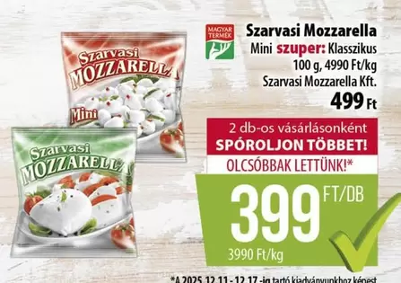 Mozzarella Mini szuper: Klasszikus