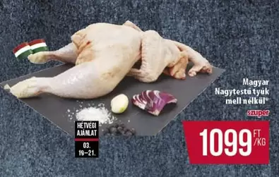 Nagytestu tyuk mell nélkül