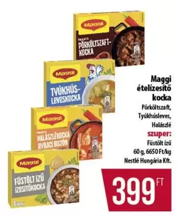 ételízesítő kocka Pörköltszaft, Tyúkhúsleves, Halászlé szuper: Füstölt ízű