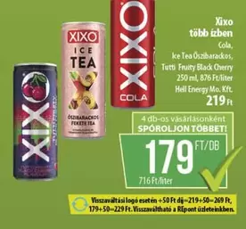 Mo - Cola, Ice Tea Őszibarackos, Tutti Fruity Black Cherry