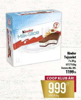 Kinder - Tejszelet
