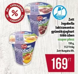 Jogobella laktózmentes gyümölksjoghurt