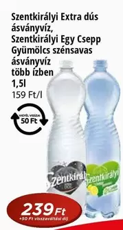 Extra dús ásványvíz, Egy Csepp Gyümölcs szénsavas ásványvíz