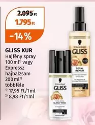 Total - Hajfény spray 100 ml vagy Expressz hajbalzsam 200 ml