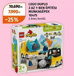 Lego - DUPLO 3 AZ 1-BEN ÉPÍTÉSI MUNKAGÉPEK 10475
