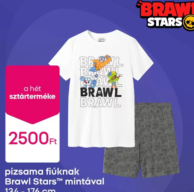 pizsama fiúknak Brawl Stars mintával