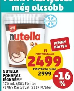 Nutella - POHARAS JÉGKRÉM