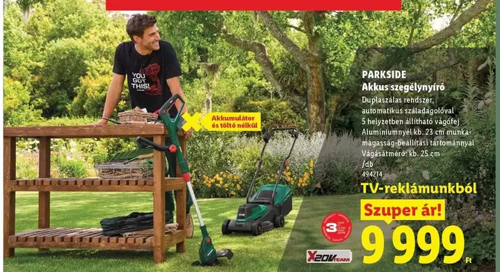 Akkus szegélynyíró