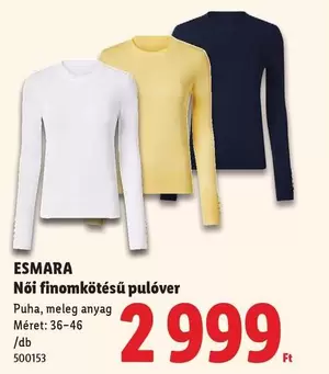 Női finomkötésű pulóver