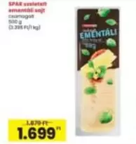 szeletelt ementáli csomagolt sajt