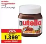 Nutella - mogyorókrém