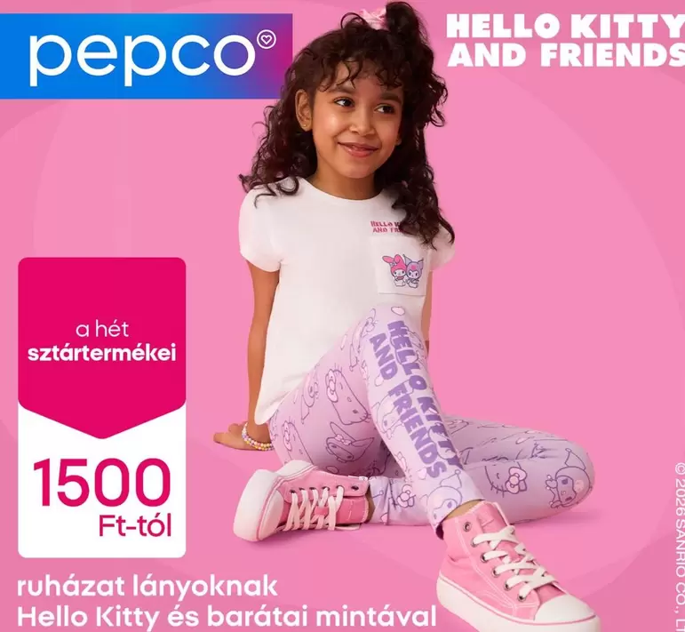 Hello Kitty - ruházat lányoknak és barátai mintával
