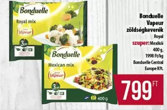 Vapeur zöldségkeverék